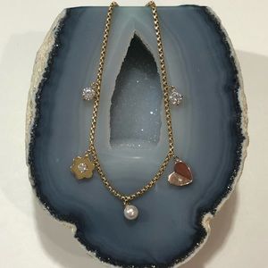 NWT Michael Kors Gold Charm Bracelet